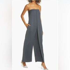 Club Monaco‎ Strapless Satin jumpsuit New Size 2